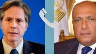 شكرى لبلينكن: مخاطر أمنية جسيمة بسبب مواصلة إسرائيل عملياتها فى غزة