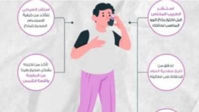 استشر الطبيب والصيدلى من كيفية الاستخدام الصحيح للبخاخ