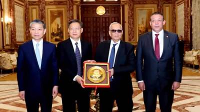 وكيل أول مجلس الشيوخ يبحث مع وفد صيني سبل تعزيز العلاقات الثنائية