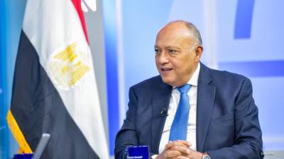 سامح شكرى لوزيرة خارجية هولندا: نرفض بشكل قاطع سياسات تهجير الفلسطينيين