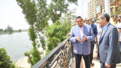 وزير التنمية وطارق رحمي يتفقدان محور ترعة النعناعية وتطوير الكورنيش بكفر الزيات
