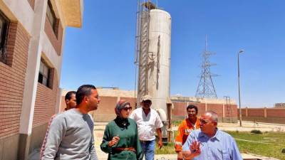 رئيس "جهاز السويس الجديدة " تتفقد المنطقة الصناعية بعتاقة ورافع المياه المغذي للمنطقة 