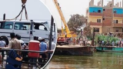 انتشال جثتين جديدتين من ضحايا غرق ميكروباص معدية أبو غالب