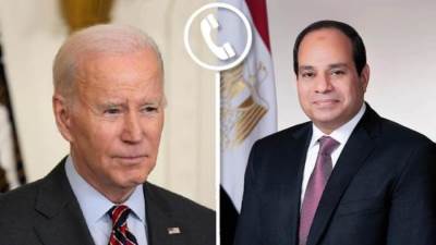 الرئيسان السيسى وبايدن يؤكدان رفضهما كل محاولات تهجير الفلسطينيين خارج أرضهم