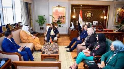 وزيرة الهجرة تستقبل السفير السعودي بالقاهرة لبحث ملفات التعاون المشترك