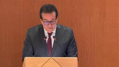وزير الصحة يستعرض نتائج التعاون بين مصر ومنظمة الصحة في عدة مجالات صحية