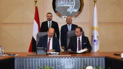 وزير النقل يشهد توقيع مذكرة تفاهم لانشاء أول مشروع لتخريد السفن بميناء دمياط