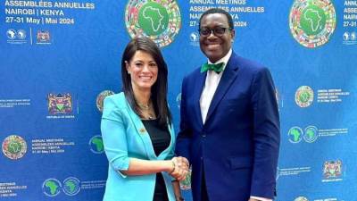 المشاط تلتقي رئيس بنك التنمية الأفريقي لمناقشة محفظة التعاون المشترك