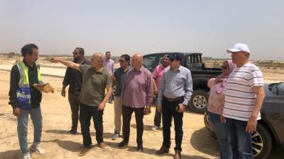 مساعد نائب رئيس هيئة المجتمعات العمرانية يتابع مشروعات المرافق بمدينة سفنكس الجديدة