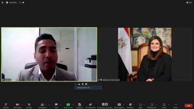 وزيرة الهجرة تعقد لقاء ًمع مستثمر مصري بفنلندا