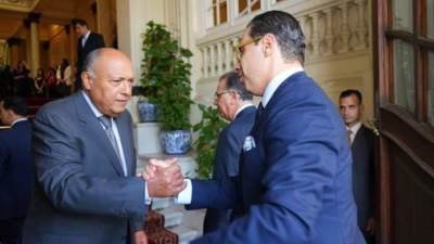 شكري ونظيره القبرصي يعقدان مباحثات ثنائية بالقاهرة