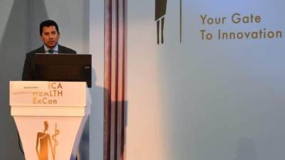 وزير الشباب والرياضة في جلسة نقاشية حول الجينوم الرياضي ضمن فعاليات المؤتمر والمعرض الطبي الإفريقي "صحة أفريقيا"