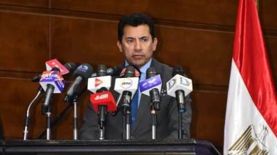 وزير الرياضة يشهد المؤتمر الصحفي الخاص بإطلاق شعلة المؤتمر الثالث والأربعون للحركة الكشفية في مصر