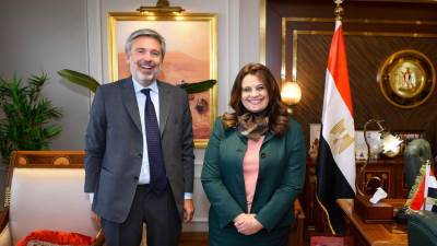 وزيرة الهجرة تستقبل السفير الإيطالي لدى مصر لبحث التعاون في ملفات مشتركة