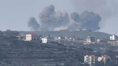 اندلاع حرائق في بلدات بجنوب لبنان جراء قصف إسرائيلي