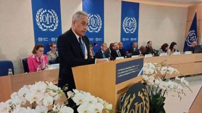 مصر تُلقي كلمة "المجموعة العربية" بشأن أوضاع العمال في "فلسطين" والأراضي العربية المُحتلة