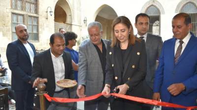 وزيرة الثقافة تشهد فعاليات الاحتفال باليوم العالمي للبيئة بقصر الأمير طاز وتفتتح معرض "بديع صنع الله"