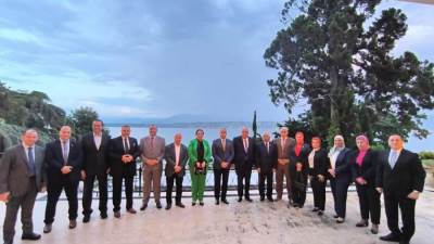 مندوب مصر الدائم لدى الأمم المتحدة  بجنيف يستقبل وزير العمل والوفد المرافق