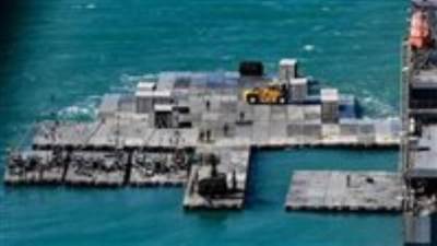 القيادة الأمريكية تعلن نجاح إعادة إنشاء الرصيف البحرى المؤقت فى قطاع غزة