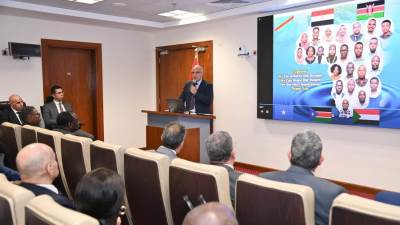 سويلم يشهد حفل ختام الدورة التدريبية الرابعة والأربعون في مجال "هيدرولوجيا البيئة في المناطق الجافة وشبة الجافة"