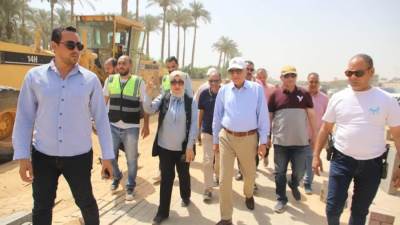 محافظ الجيزة يتفقد نسب التنفيذ بمشروع تطوير طريق المنصورية