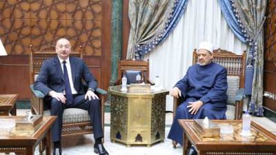 شيخ الأزهر يبحث مع رئيس أذربيجان تعزيز العلاقات الثنائية وتحقيق الوحدة الإسلامية