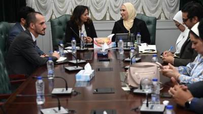 القباج تناقش وزيرة التنمية الاجتماعية الفلسطينية جهود الخدمات الإغاثية والإنسانية