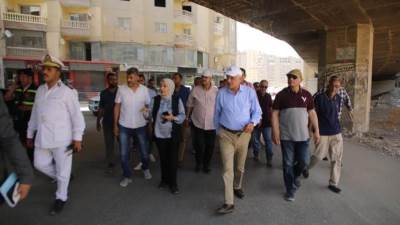 محافظ الجيزة يتفقد أعمال التطوير بقطاعات طريق وترعة المريوطية فيصل