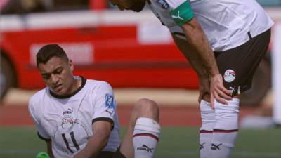 إصابة مصطفى محمد في أربطة الركبة وتحديد مدة غيابه بعد الفحوصات الطبية