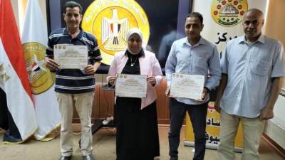 التنمية: ختام الأسبوع الـ39 بتسليم الشهادات لـ159 متدربًا اجتازوا 5 دورات تدريبية بسقارة