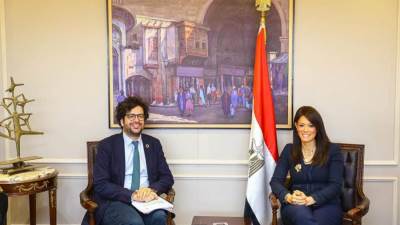 وزيرة التعاون الدولي تبحث تعزيز التعاون المشترك مع رئيس الوكالة الإسبانية