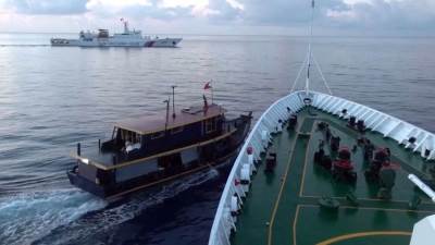 تصادم بين سفينتين صينية وفلبينية في بحر الصين الجنوبى