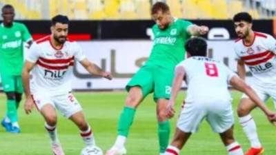 المصرى يفوز على الزمالك 2 - 1 فى  الدوري الممتاز 