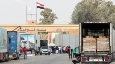 دخول 25 شاحنة مساعدات إلى قطاع غزة اليوم