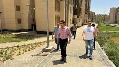 رئيس جهاز العبور الجديدة يتابع سير العمل بالمشروعات الجاري تنفيذها بالمدينة