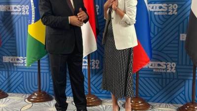 وزير الزراعة يبحث مع نظيرته الروسية آفاق التعاون الزراعي المشترك بين البلدين الشقيقين