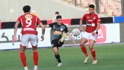 الأهلي يتقدم على فاركو بهدف حسين الشحات فى الشوط الأول