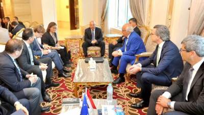  وزير النقل يبحث مع وفد من كبرى الشركات الالمانية الموقف التنفيذي لعدد من المشروعات