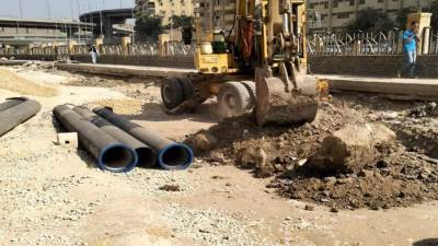 محافظ الجيزة: بدء أعمال تنفيذ خط مياه لإنهاء مشكلة الانقطاعات بمنطقة الطوابق فيصل