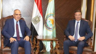 وزير الزراعة يستقبل وزير الري ورئيس جامعة سوهاج