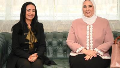 وزيرة التضامن تستقبل نيفين القباج بمقر الوزارة في العاصمة الإدارية الجديدة