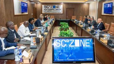 رئيس اقتصادية قناة السويس يستقبل وفد هيئة المنطقة الاقتصادية الخاصة بكينيا SEZA