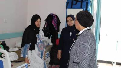 نائب وزير الصحة تقوم بجولة تفقدية في مستشفى الفيوم العام