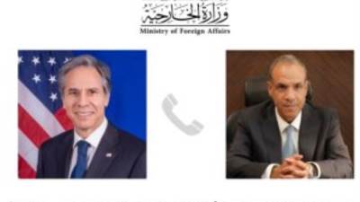 وزيرا خارجية مصر وأمريكا يبحثان فرص التوصل لهدنة بغزة وإنجاز صفقة تبادل الأسرى