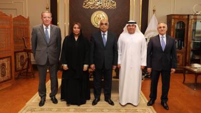  وزير العدل يستقبل سفيرة دولة الإمارات العربية المتحدة بالقاهرة