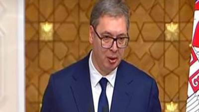 الرئيس الصربي يشيد بطريقة إدارة الرئيس السيسي لمصر في ظل التحديات المحيطة بها