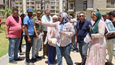 رئيس جهاز مدينة الشيخ زايد تتفقد مشروع وحدات "جنة 2" لمتابعة معدلات التنفيذ