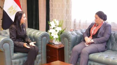 وزيرة التضامن تستقبل رئيسة المجلس القومي للطفولة والأمومة