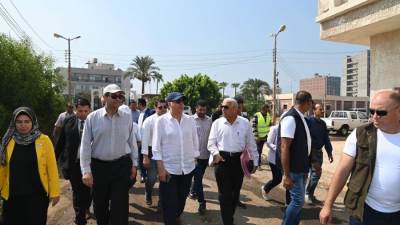  سويلم يلتقى محافظ دمياط ويتفقد مستعمرة الرى بدمياط