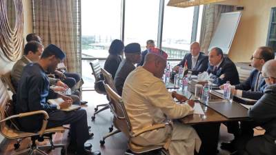 وزير الخارجية يلتقى مفوض الشئون السياسية والسلم والأمن بالاتحاد الأفريقى